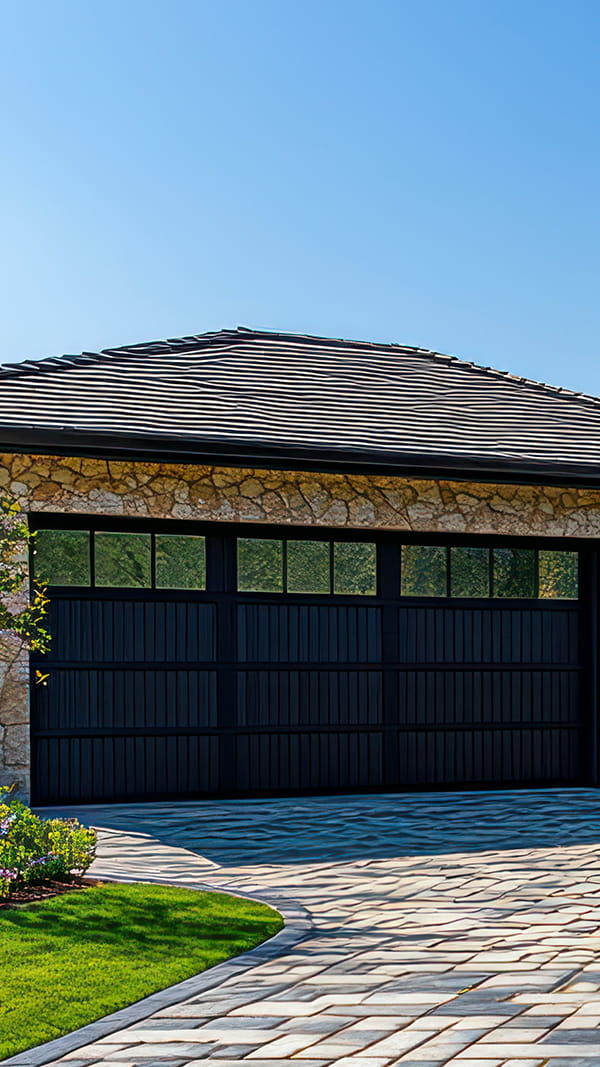 Durable paver driveway installation in Cranford, New Jersey by Northeastern PMC