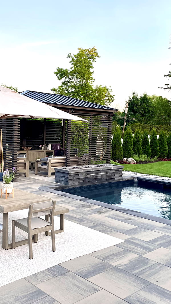 Beautiful paver patio installed in Rahway, New Jersey by Northeastern PMC