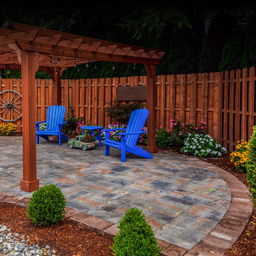 Residential paver patio installation in Avenel, New Jersey