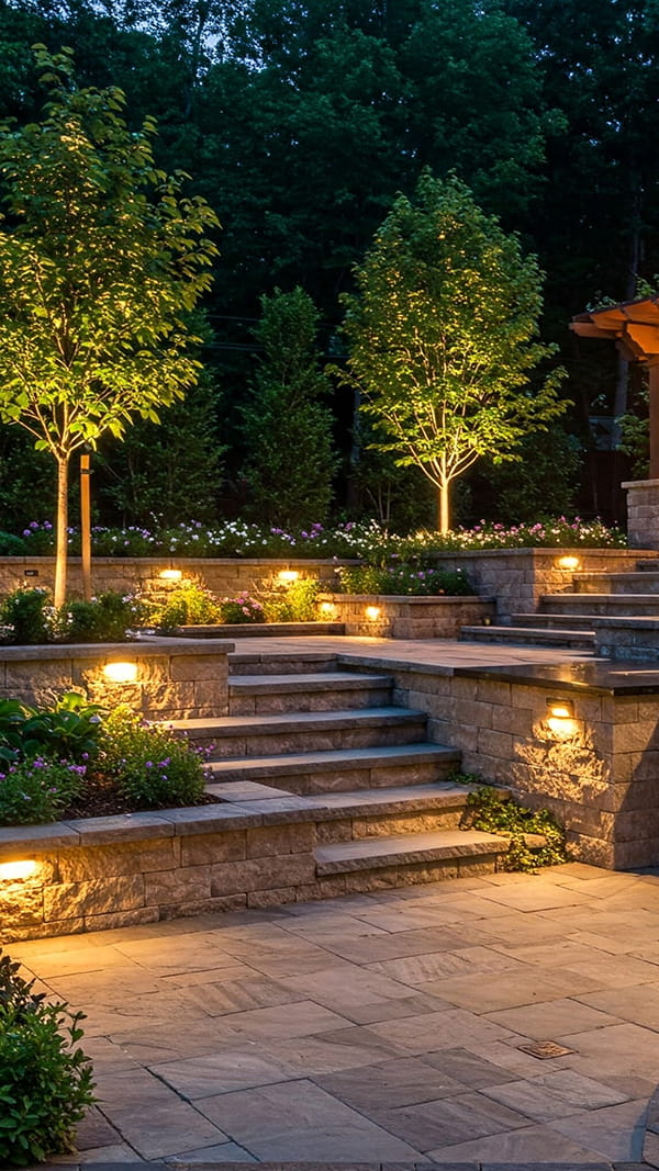 Durable and stylish New Jersey paver patio by professional installers Beautiful paver patio installed in New Jersey by Northeastern PMC