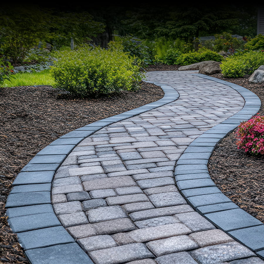 Residential paver sidewalk installation in Avenel, New Jersey